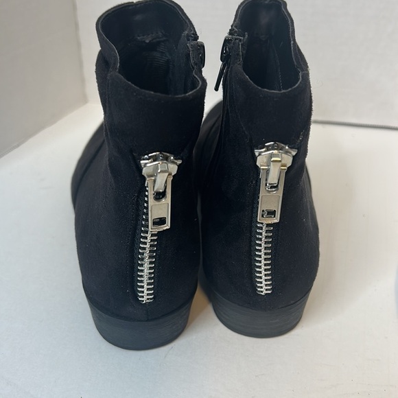 City Classfied Black Zip Boots 7.5 Ankle Booties - Picture 3 of 5